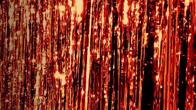 Orange Sparkling Lines background 4k Video