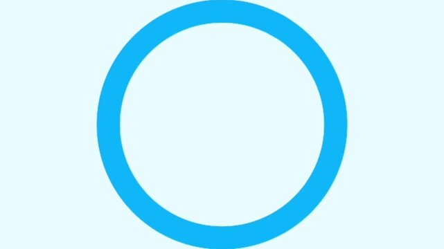 blue round button