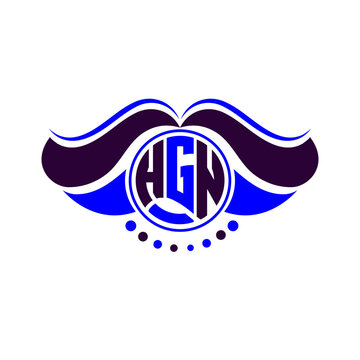 HGN letter logo creative design. HGN unique design