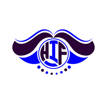 HIF letter logo creative design. HIF unique design