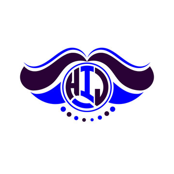 HIJ letter logo creative design. HIJ unique design