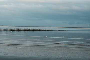 Soirée calme sur la plage à Berck-sur-Mer dans le Pas-de-Calais en France © Pause Papote