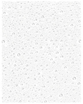Water droplet texture isolated on transparent background