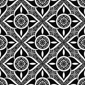 Abstract folk art, geometric patterns, fabric, white line color, printed patterns, art, discontinuous tribal patterns, covers, prints, wallpapers, carpet design, product pattern.