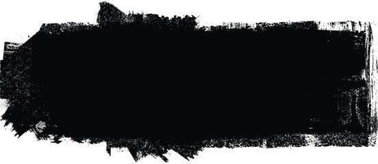 Grunge brush stroke banner with rough edges - abstract paint stroke for typography overlay. Bold brush stroke strip for web header or cover design. Textured element for design template , social media. © miloje