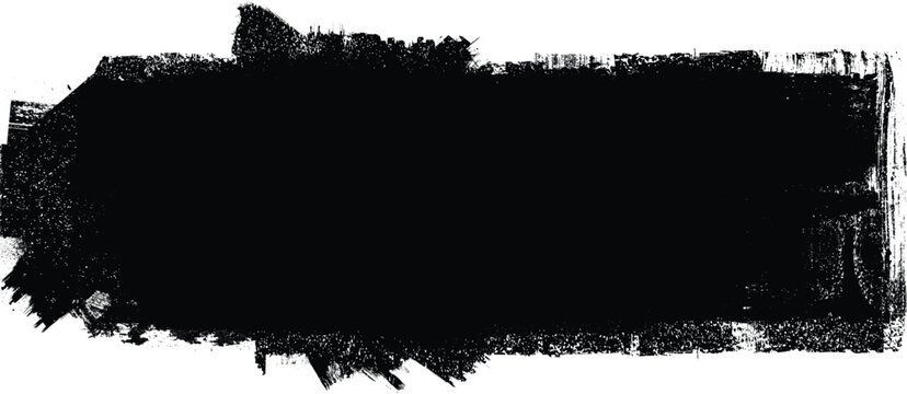 Grunge brush stroke banner with rough edges - abstract paint stroke for typography overlay. Bold brush stroke strip for web header or cover design. Textured element for design template , social media.