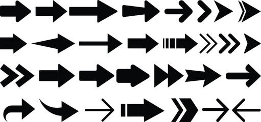 arow set icon vector for web design, arrow icons Illustration vector graphic.Arow icon image silhouette vector line art coloring page.Arrows Icon Set. Traffic Arrow Sign Collection Vector Design. © Asma