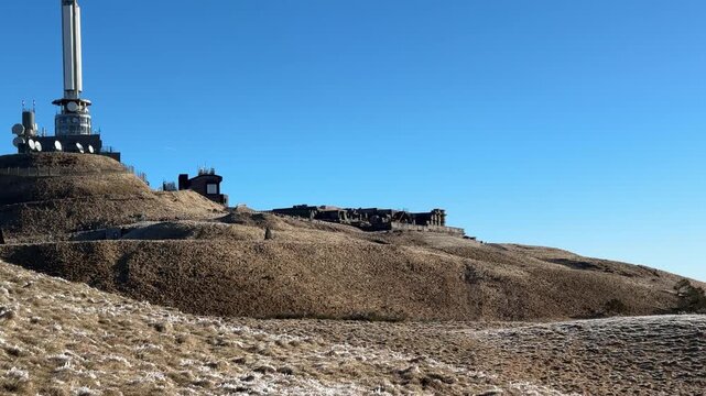 Ancient Ruins of the Gallo Roman Temple of Mercury at Puy de Dome France