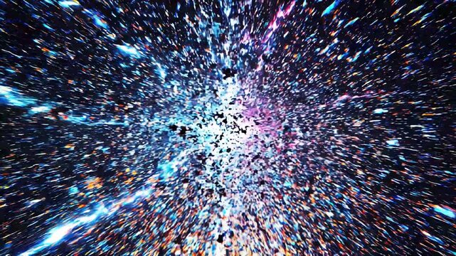 High energy flashing light glitch transition for modern futuristic video editing 4k video loop