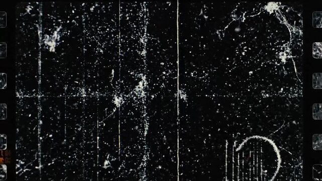 Vintage 8mm Film Grain and Scratches Overlay Loop