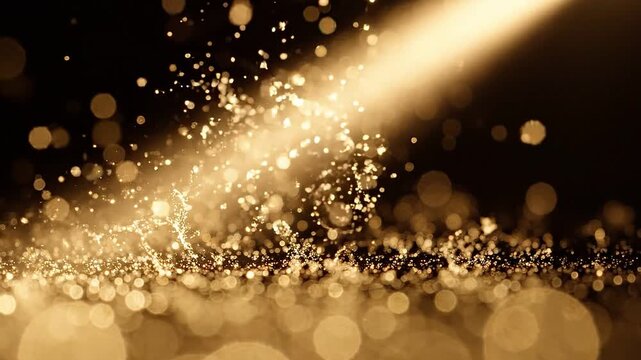 Slow Floating Organic Dust Particles Overlay
