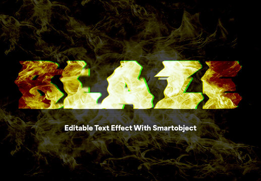 Hot Blaze Typography Effect with Smart Object