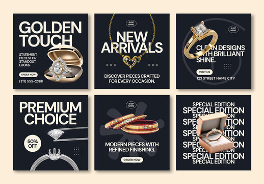 Jewelry Social Media Post Template