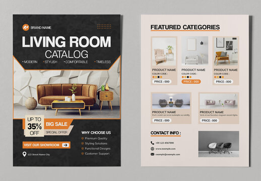 Product Catalog Flyer Template Layout