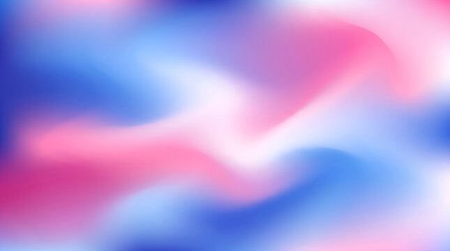Dynamic and smooth blurry color gradient blue and pink and white graphic image. Suitable for desktop computer, laptop, macbook or smartphone