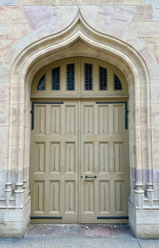 Door Frame in Combination of Arabesque and Gothic Styles at Palace of the Dukes of Burgundy, Dijon