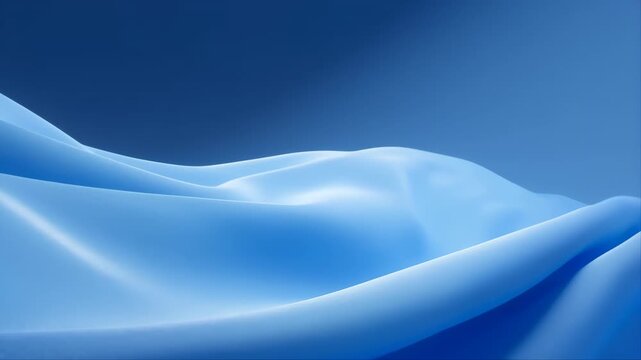 Floating Silk Fabric Simulation with Soft Blue Waves and Smooth Textures Featuring Texture, Abstract, Design with Background and Digital Elements