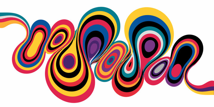 Dynamic abstract word art with swirling patterns and multiple colors abstract swirling patterns multicolored colorful illustration typography expression contemporary creative saturated