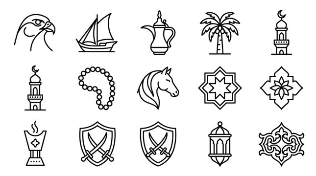 Arabic and Middle Eastern Symbols.