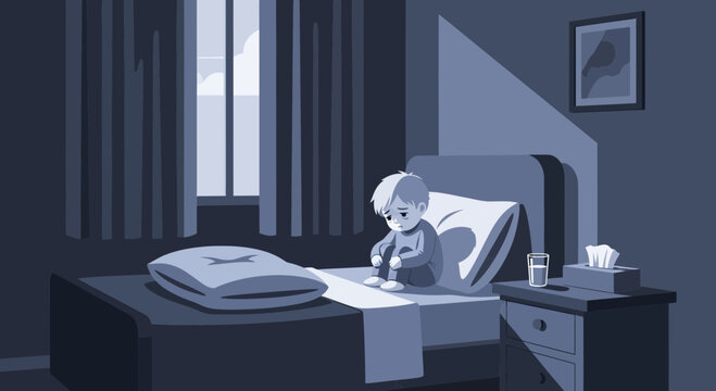 Solitary Child: A Depiction of Sadness In The Gloominess of The Night
