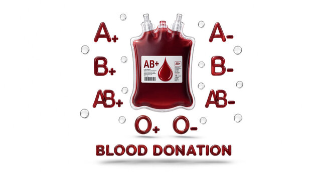 Blood donation logo with red blood cells and drop