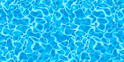 Fototapeta premium Turquoise water texture with ripple effect vector illustration