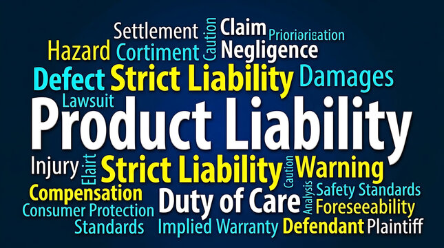 Product Liability Word Cloud Design &ndash; Consumer Protection, Product Safety and Legal Risk Management Concept