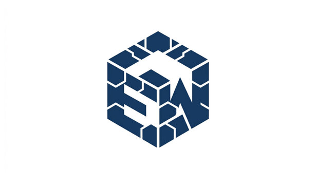 Creative Letter EW Hexagon Cube Logo Vector Icon for Corporate Branding