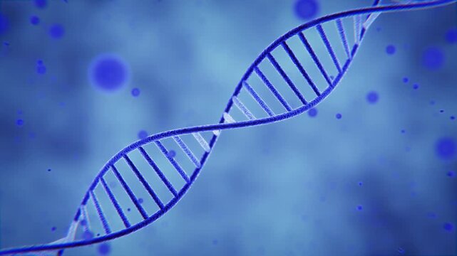 3D DNA Double Helix Animation Background