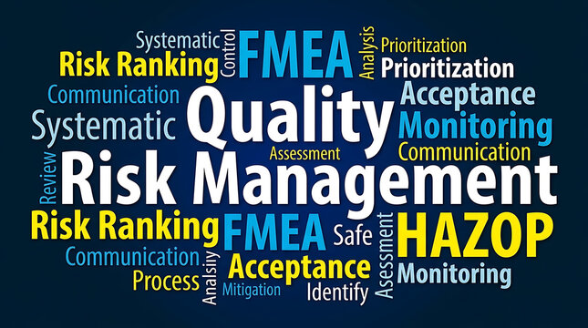Quality Risk Management Word Cloud Design &ndash; Compliance, Governance and Business Process Excellence Concept