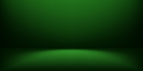 Elegant darck green bg studio setting with sophisticated 3D platform. Vector background with luxury display space featuring soft lime accents, abstract presentation scene with refined lighting © MegaShabanov