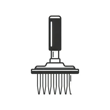 Meat tenderizer tool icon, kitchen utensil for preparing beef or pork, professional culinary equipment for cooking and food preparation, vector illustration