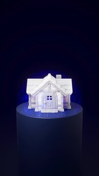 Residential Security and Property Insurance Concept Background