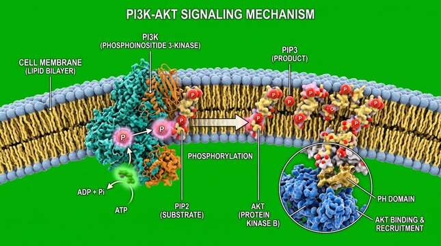 PI3K AKT signaling mechanism biological process