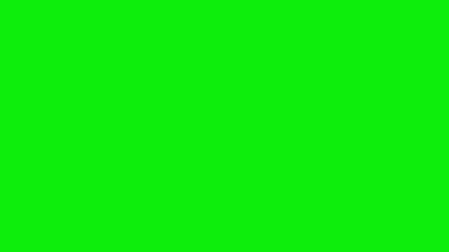 Professional Silhouette Jumping with Pers Element - Chroma Key Green Screen Footage
