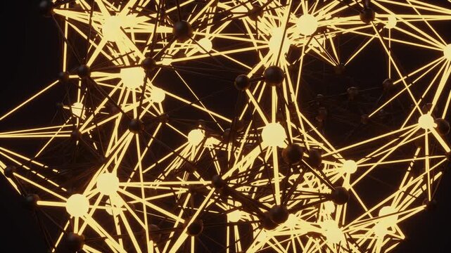 Golden network node connection technology background