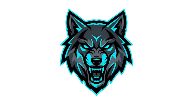 Aggressive Wolf Head Mascot Vector