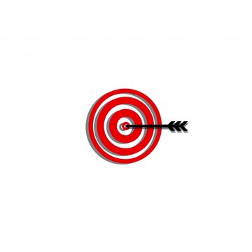 target with arrow icon animation bull eye