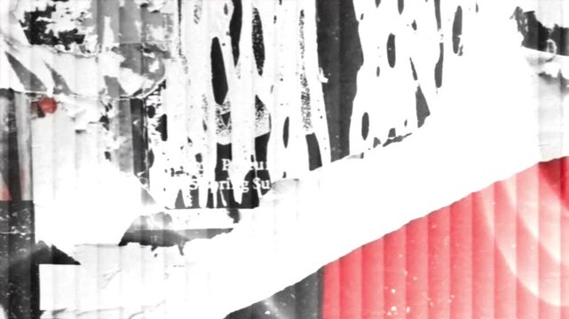Abstract urban torn paper grunge animation