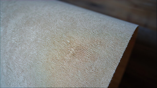 sandpaper. Wood surface with uniform scratch patterns from sanding, workshop material study. safety posters, maintenance manuals, designed for industrial assembly lines and welding operations.
