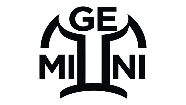 Gemini text logo appears in a bold black font on a clean white background.