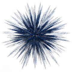 Fototapeta premium Blue Particle Burst Abstract Explosion