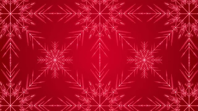 Seamless red snowflake pattern for festive holiday backgrounds
