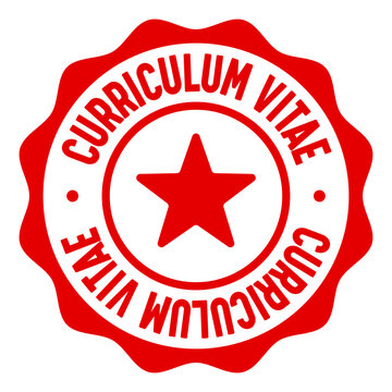 curriculum vitae seal badge. curriculum vitae label sticker. Vector sign