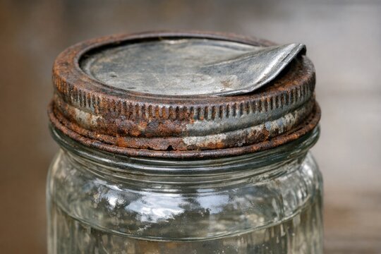 A jar with a spoon inside, great for still life photography or product shots
