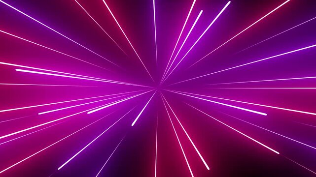 Neon High speed light laser beam light trails moving on black background. futuristic Sci Fi visual effects. for party, gaming, sci-fi, energy effects, music 