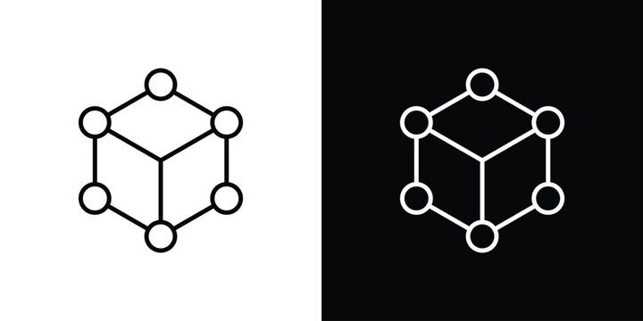 3D modeling icon vector mark for web