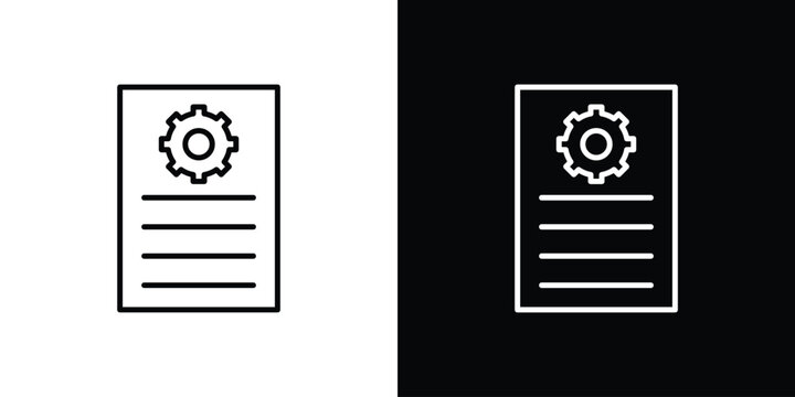 Job description icon vector mark for web