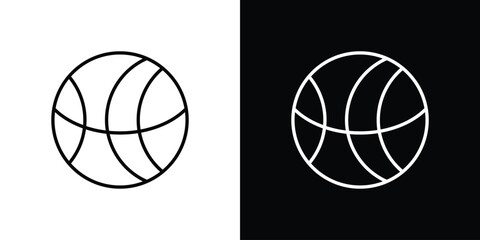 Basketball icon vector mark for web © John