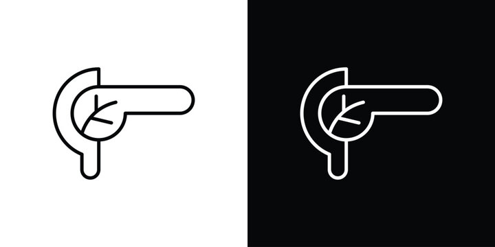 pancreas icon vector mark for web